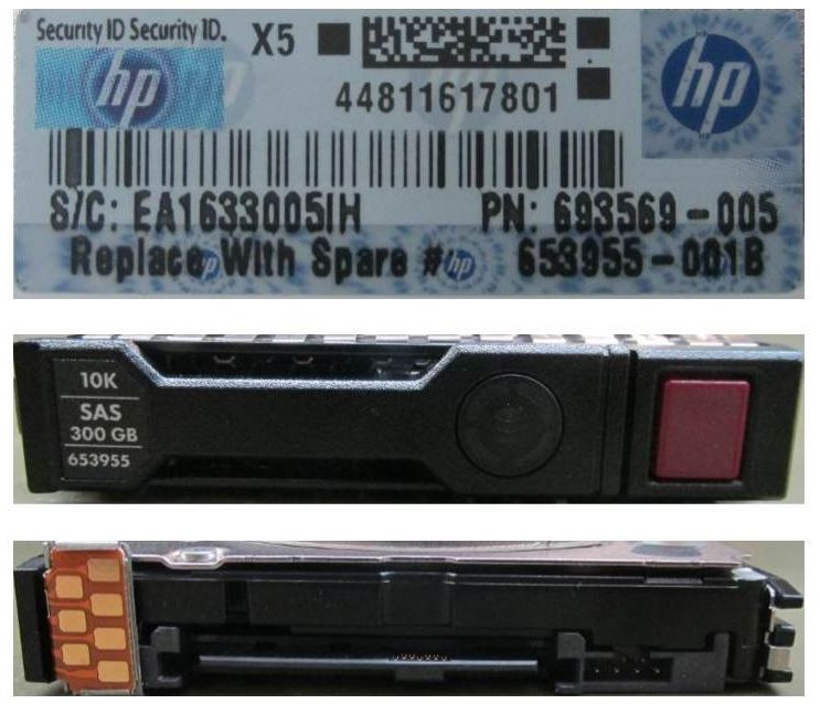 HPE 619286-001-SC 300GB 10kRPM 2.5in SAS-6G Enterprise G8 G9 HDD