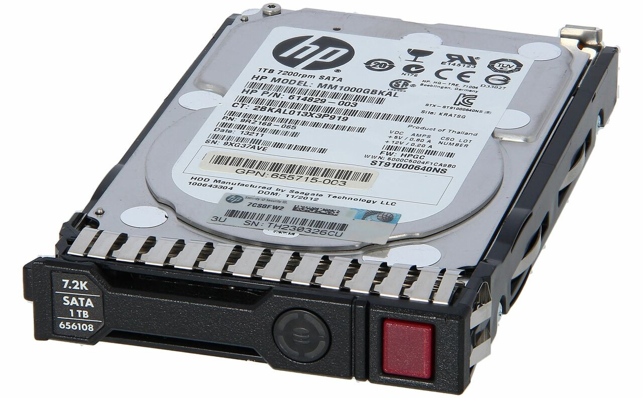 HP 1TB 6G SATA 7200 RPM LFF 3.5