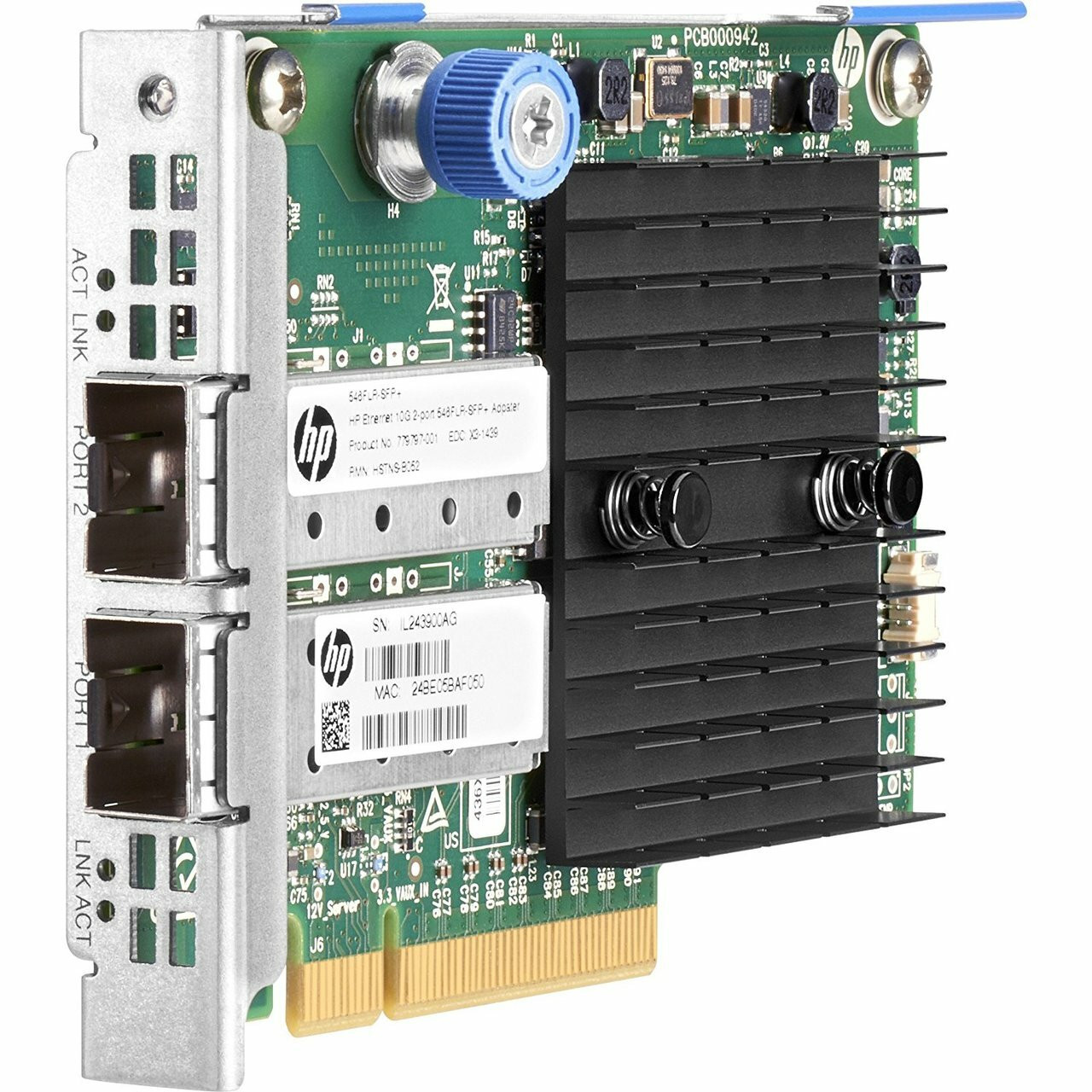 ネットワークセキュリティ HPE 779797-001 10Gb 2-Port 546FLR SFP+ PCIe Ethernet Network