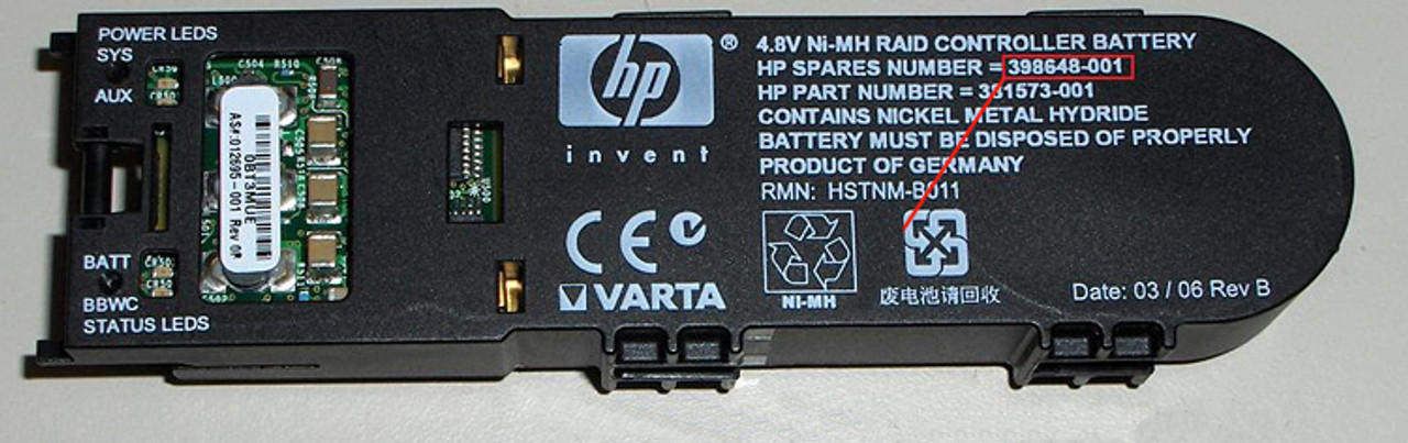 hp smart array controller battery