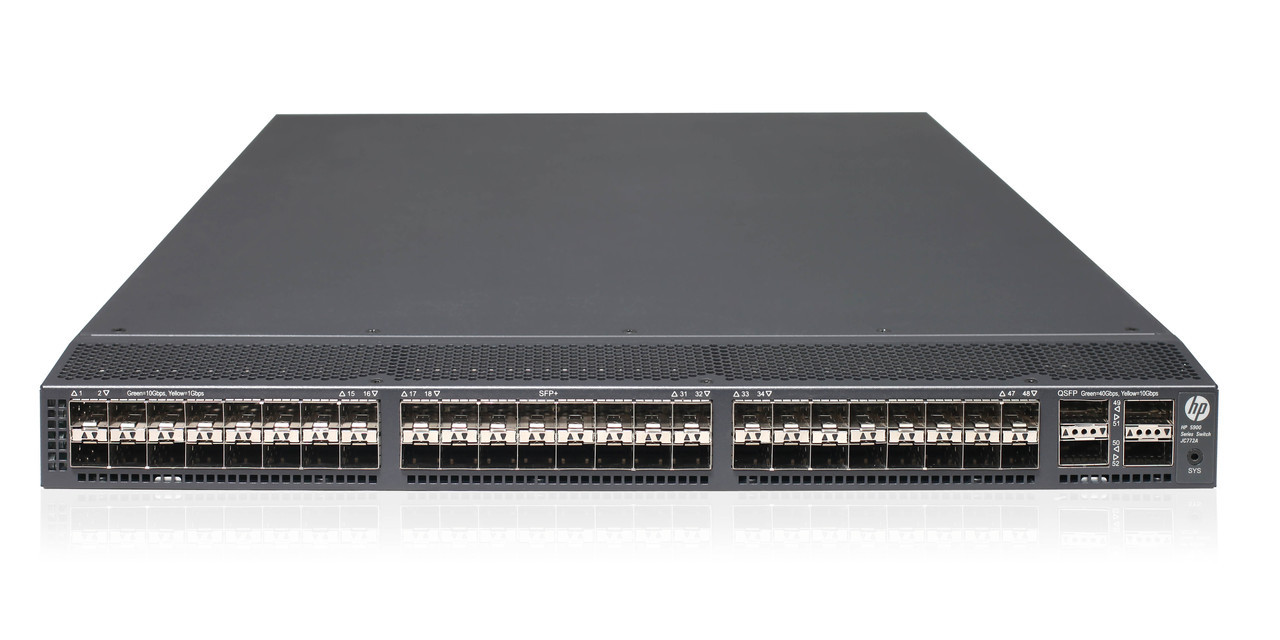 HPE Procurve JC772A 5900AF-48XGT-4QSFP+ 40-GbE Ports Managed Switch