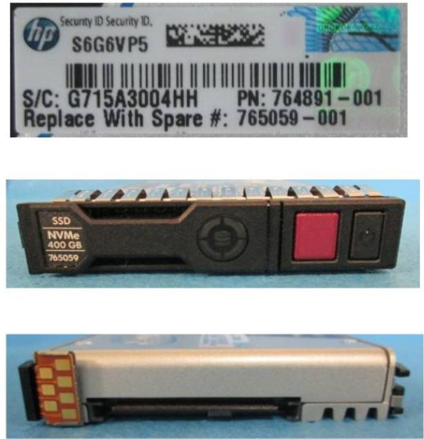 HPE 765059-001 400GB 2.5in NVMe PCIe SCN ME Write Intensive G9 G10