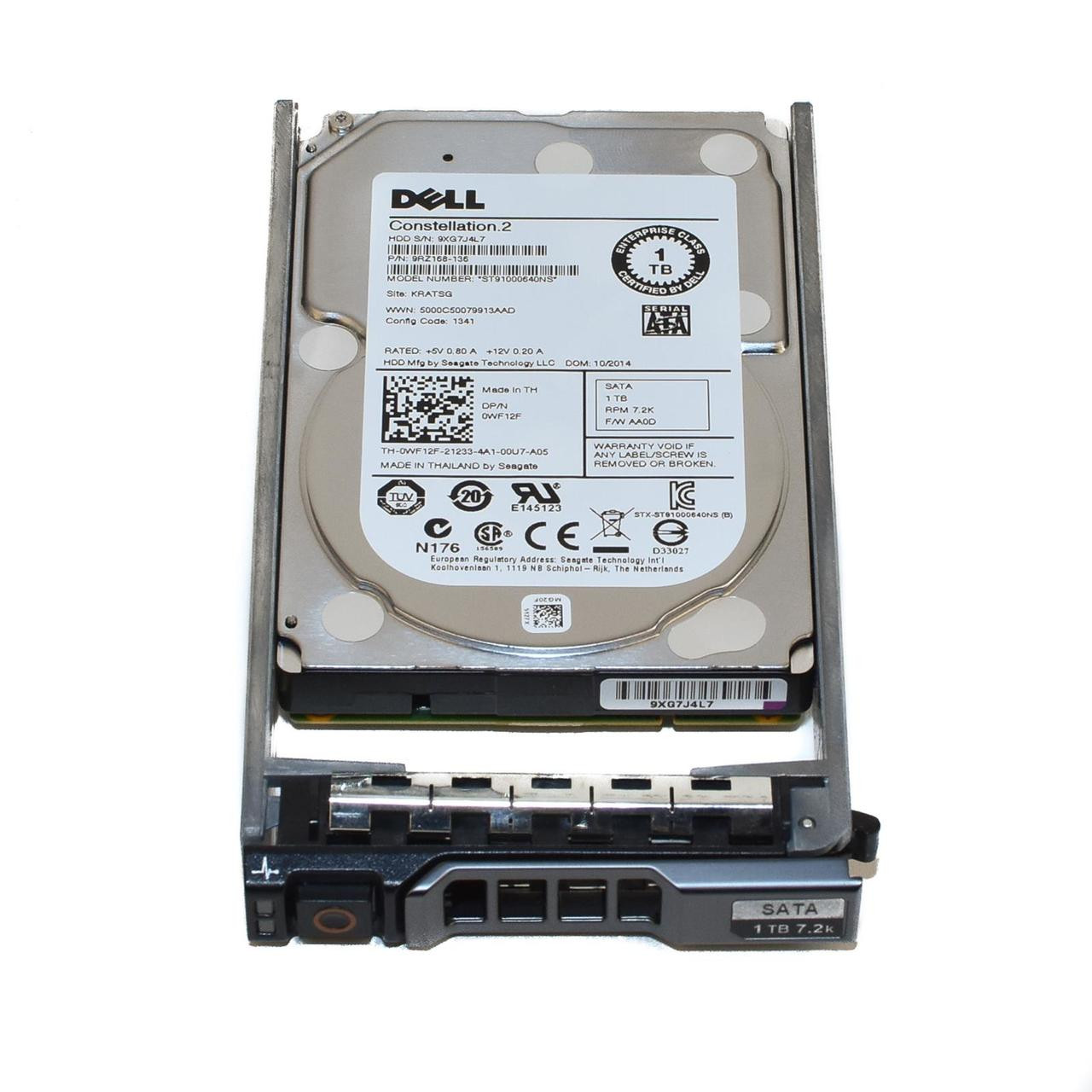 Dell WF12F 1TB 7200RPM 2.5in SATA-6G HDD for PowerEdge, Wholesale