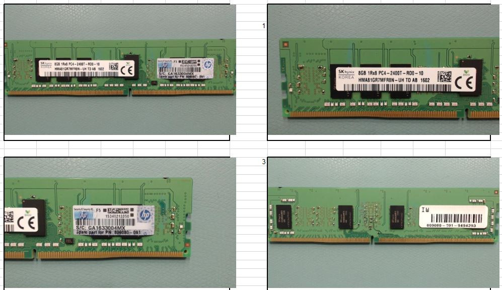 HPE 819410-001 8GB DDR4 2400MHz ECC Reg DDR4 SDRAM G9 Memory