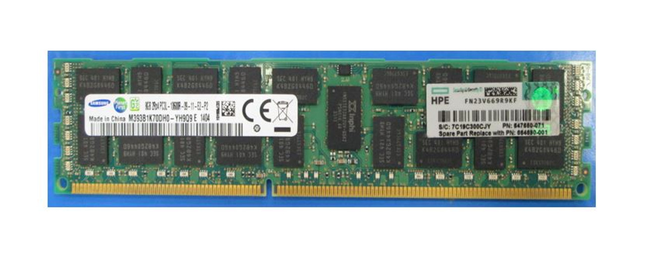 HPE 647650-071 8GB 2-Rank x4 DDR3-1333MHz CL9 Low Voltage Memory