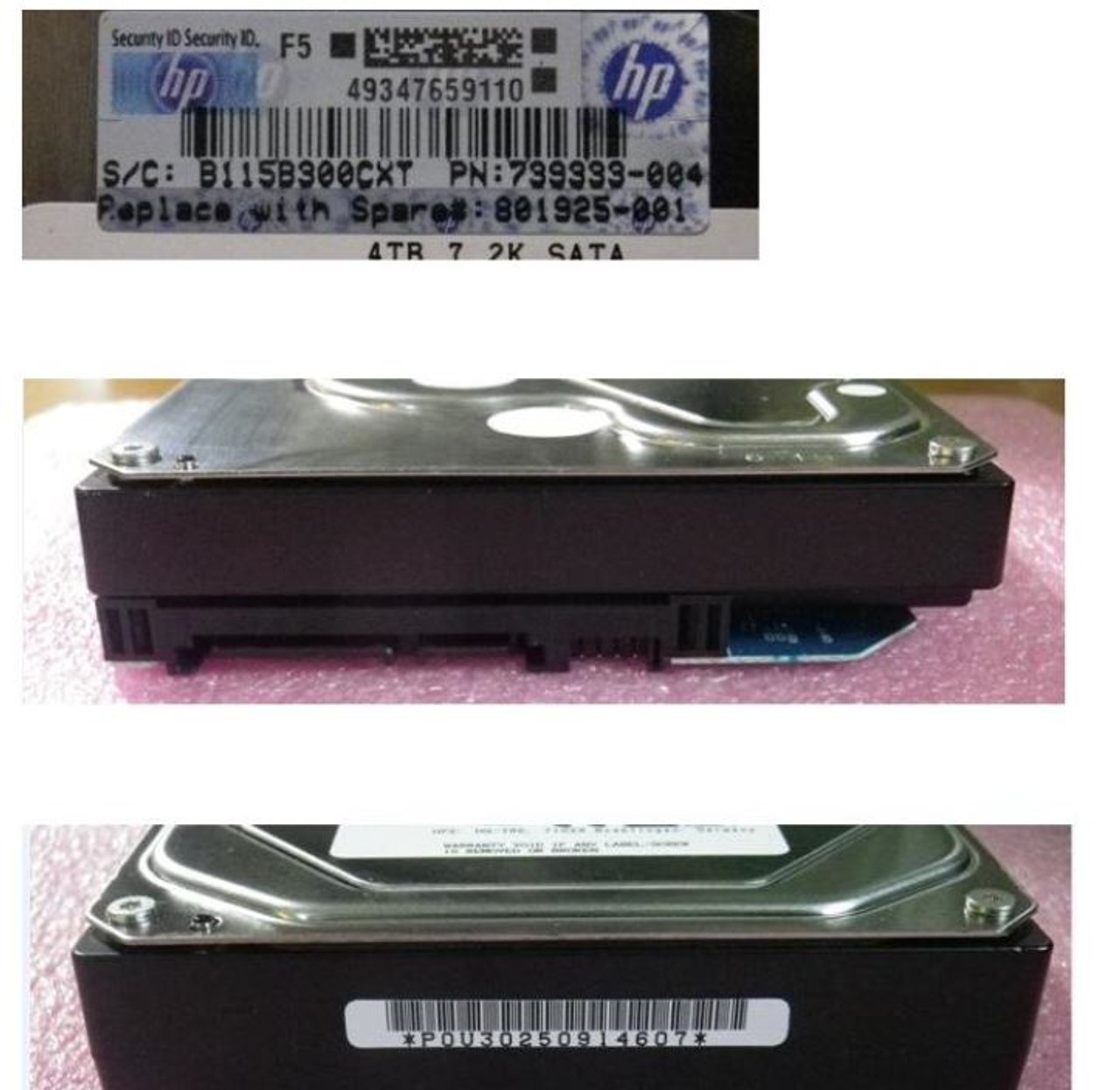 HPE 801888-B21 4TB 7200RPM 3.5in SATA-6G Midline G9 G10 HDD