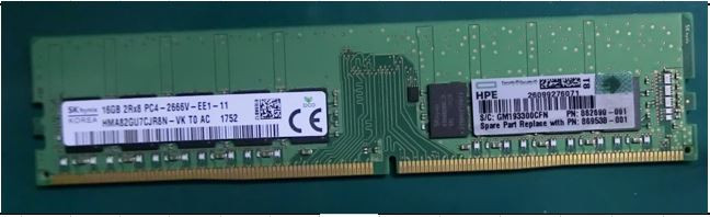 HPE HP 809081-081 16GB 2RX4 PC4-2400T DI Eory Odule At Aazon.co - Foto 13