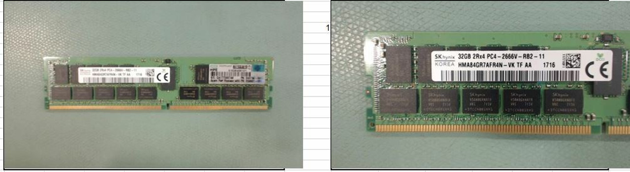HPE 840758-091 32GB 2666MHz ECC Reg DDR4 SDRAM Memory for G10