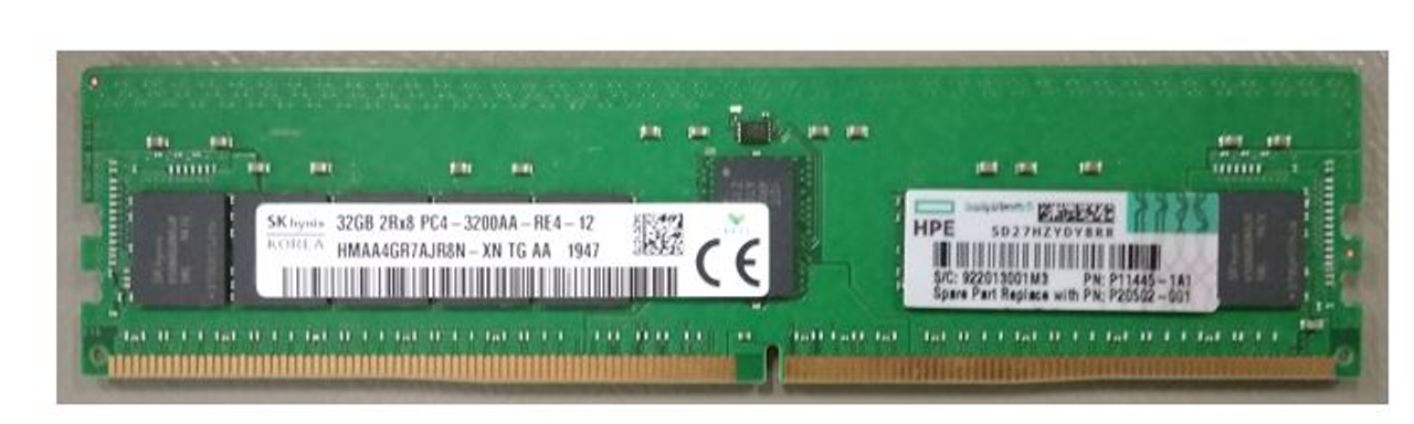 HPE P07644-B21 32GB 2-Rank x8 DDR4-3200MHz CL22 Reg Memory