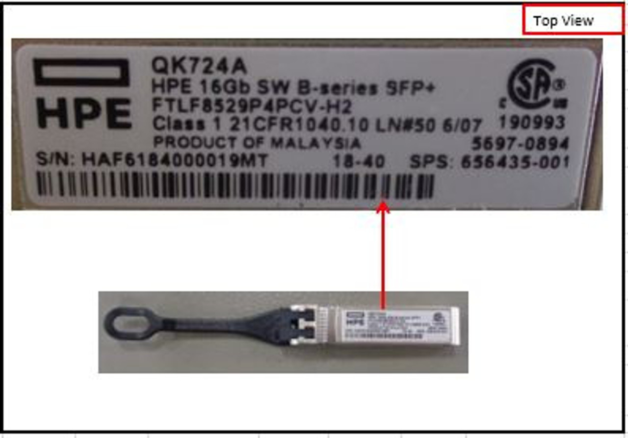 HPE 656435-001 14.025 Gbps SFP+ 16Gb FC Transceiver for Director 