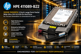 HPE 411089-B22: Reviving Enterprise Performance with a 300GB 15K Ultra320 SCSI Hard Drive