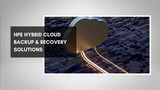 How does hpe's hybrid cloud solution help with data backup and recovery?