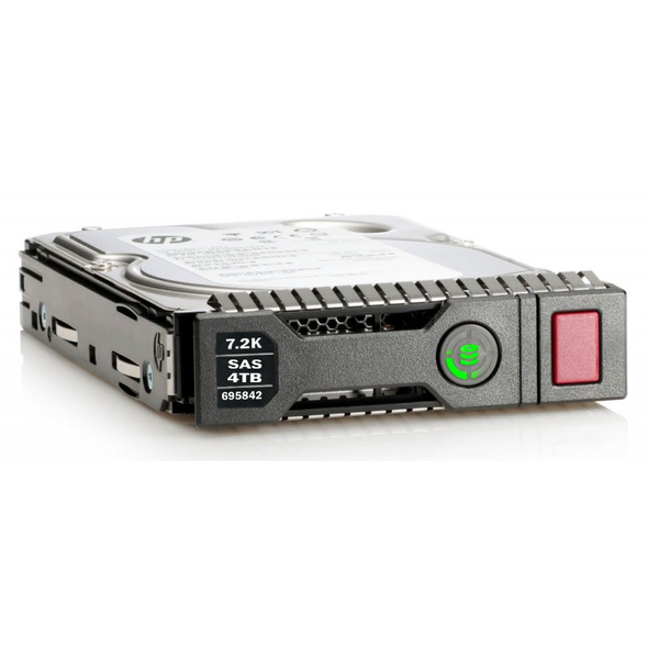 HPE 695842-001 4TB 7200 RPM 3.5inch LFF SAS-6Gbps Smart Carrier Midline Hard Drive for ProLiant Gen8 Gen9 Gen10 Server (Refurbished - Grade A with 30 Days Warranty)