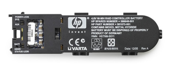 HPE 383280-B21 4.8Volt Battery Backed Write Cache (BBWC) Battery Kit for P-Series Smart Array RAID Storage Controller (90 Days Warranty) HPE 383280-B21 4.8Volt Battery Backed Write Cache (BBWC) Battery Kit for P-Series Smart Array RAID Storage Controller (90 Days Warranty)