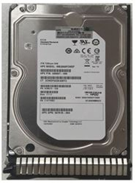 HPE 695507-002-SC 2TB 7200 RPM 3.5inch Large Form Factor Dual Port SAS-6Gbps SC Midline Hard Drive for ProLiant Gen8 Gen9 Gen10 Servers (Refurbished - Grade A with 30 Days Warranty)