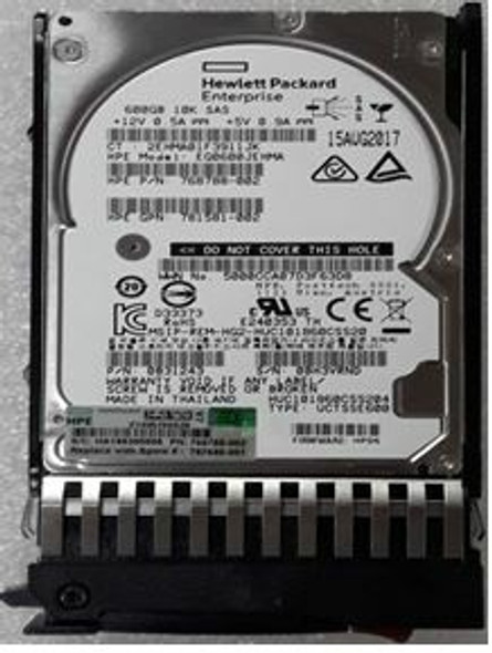 HPE MSA EG000600JWJNP 600GB 10kRPM 2.5in SAS-12G Enterprise HDD