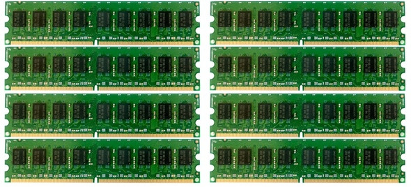 HPE 432671-001 64GB (8x8GB) Dual Rank x4 667MHz ECC Registered CL5 (CAS-5-5-5) PC2-5300 240Pin DIMM DDR2 SDRAM Memory Kit for ProLiant Gen5 Gen6 Gen7 Servers (Refurbished - Grade A with 30 Days Warranty)