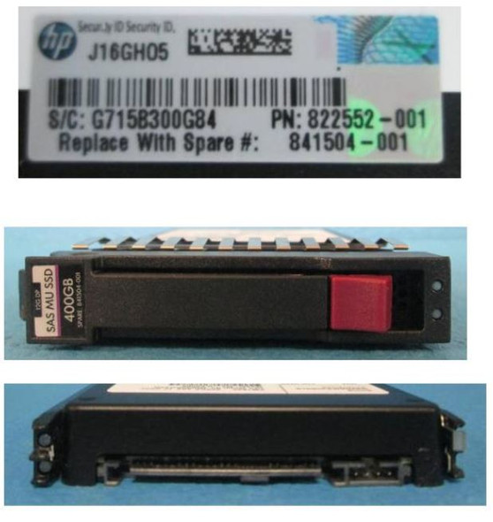 HPE MSA 841504-001 400GB 2.5in SAS-12G Mixed Use SSD, Wholesale