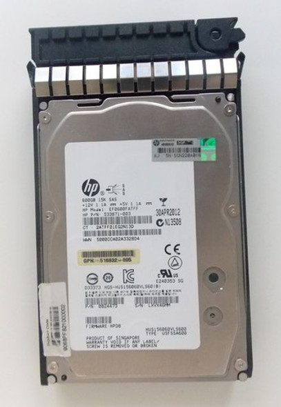 HPE AP872A 600GB 15000RPM 3.5inch Large Form Factor Dual Port SAS-6Gbps Midline Hard Drive for HPE EVA P6000 Series Storage (Grade A with 30 Days Warranty)
