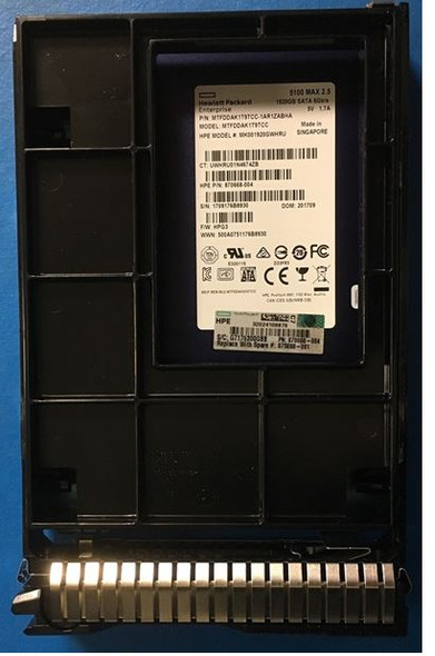 HPE MK001920GWUGK-SCC 1.92TB 3.5in DS SATA 6G Mixed Use G9 G10 SSD