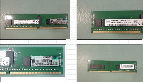 HPE 840756-091 16GB (1x16GB) Dual Rank x8 DDR4 2666MHz CL19 (CAS-19-19-19) ECC Registered PC4-21300 288Pin DIMM SDRAM Smart Memory Kit (New Bulk With 90 Days Warranty)