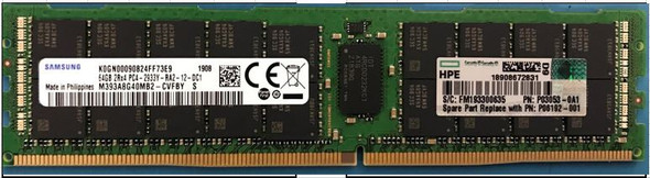 HPE P00930-B21 64GB (1x64GB) Dual Rank x4 2933MHz 288-Pin DDR4-2933 CL21 (CAS-21-21-21) ECC Registered Load Reduced (LRDIMM) Smart Memory Kit for ProLiant Gen10 Servers (New Sealed Spare with 1 Year Warranty)