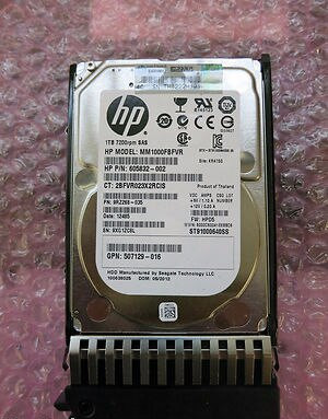 HPE 605832-002 1TB 7.2kRPM 2.5in DP SAS-6G Midline G4-G7 HDD