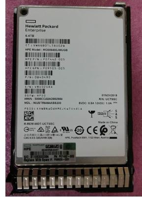 HPE MO006400JWUGB-SC 6.4TB 2.5in DS SAS-12G Mixed Use G10 SSD