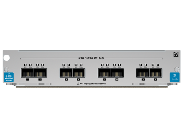 HPE ProCurve J9538A 8-Port 10Gbps Ethernet SFP+ v2 zl Module for E5400/E8200 Series zl Switches (Grade A with 90 Days Warranty) HPE ProCurve J9538A 8-Port 10Gbps Ethernet SFP+ v2 zl Module for E5400/E8200 Series zl Switches (Grade A with 90 Days Warranty)
