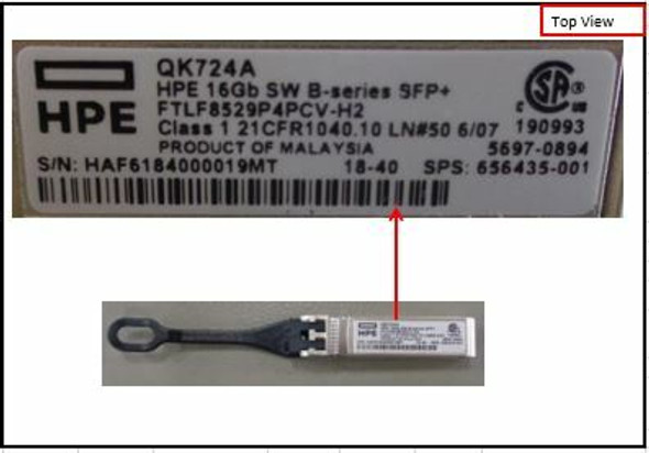 HPE 656435-001 14.025Gbps LC SFP+ 16Gb Fibre Channel (SW) Transceiver for Director Blade (Brand New With 3 Years Warranty)