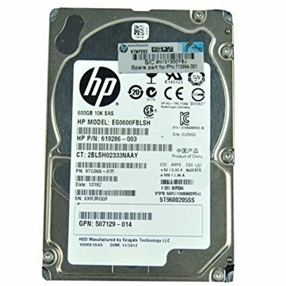 HPE 768788-002 600GB 10kRPM 2.5in SAS-6G Enterprise G4-G7 HDD 