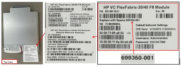 HPE 699350-001 40GB Ethernet 28-Port Virtual Connect FLEXFABRIC-20/40 F8 Module for C-Class Bladesystem (Grade A with 90 Days Warranty)