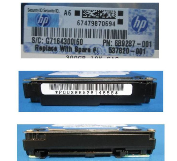 HPE 619286-001 300GB 10kRPM 2.5in SAS-6G Enterprise G4-G7 HDD