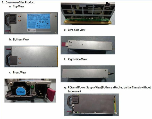 HPE 511777-001 460W 100V-240V AC Common Slot G6 G7 G8 G9 Power Supply