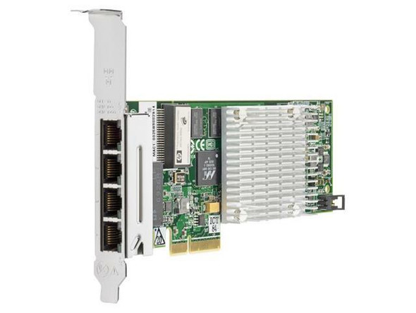 HPE 539931-001 1Gbps Quad Port PCI Express -2.0 x4 1000Base-T - RJ-45 Gigabit Ethernet Wired Network Adapter for ProLiant Gen6 Gen7 Servers (Brand New with 3 Years Warranty)