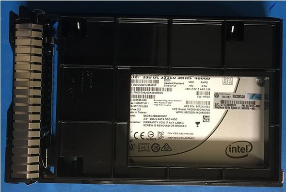 HPE VK000480GWSRR-SCC 480GB 3.5in DS SATA-6G Read Intensive G9 G10