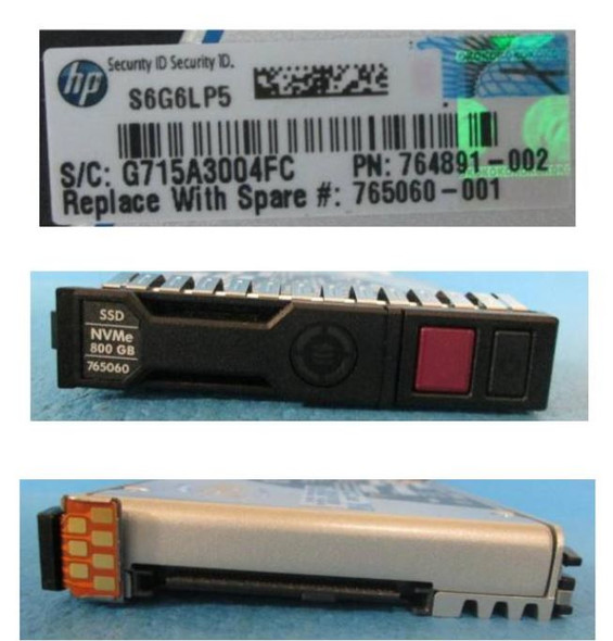 即戦力!HP i3-6100/SSD+HDD/Office2021/ブルーレイ HPE 765060-001 800GB 2.5in NVMe PCIe SCN ME Write Intensive G10