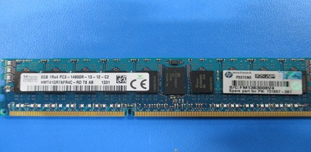 HPE 731657-081 8GB 1-Rank x4 DDR3-1866MHz CL13 Registered Memory