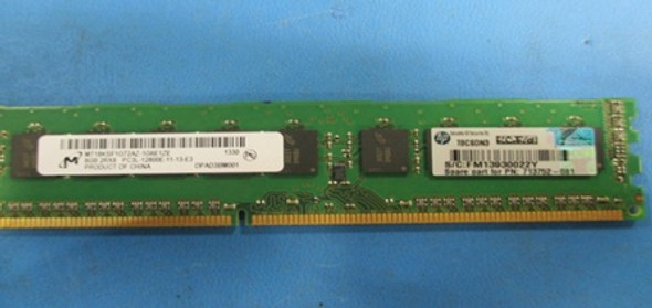 HPE 713752-081 8GB (1x8GB) Dual Rank x8 1600MHz 240-Pin PC3L-12800E DDR3-1600 Unbuffered CL11 ECC DIMM SDRAM Low Voltage Memory Kit for ProLiant Gen8 Servers (Refurbished - Grade A with 30 Days Warranty)