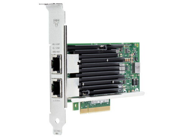 HPE 717708-001 Ethernet 10Gbps Dual Port PCI Express 2.1 x8 561T Network Adapter for ProLiant Servers (Refurbished - Grade A with 30 Days Warranty)