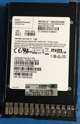 HPE P10468-001 7.68TB 2.5in NVMe PCIe x4 SCN Read Intensive G10