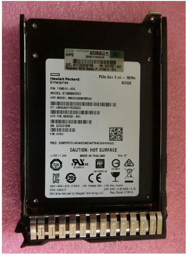 HPE 875874-001 400GB 2.5in NVMe PCIe SCN Mixed Use G10 SSD