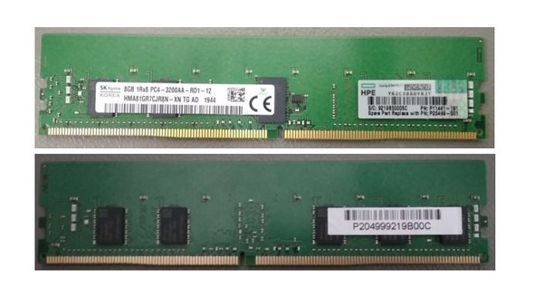 HPE P07638-B21 8GB (1x8GB) Single Rank x8 3200MHz 288-Pin DDR4-3200 CL22 ECC DIMM SDRAM Registered Smart Memory Kit for ProLiant Gen10 Plus Servers (New Bulk Pack with 90 Days Warranty)