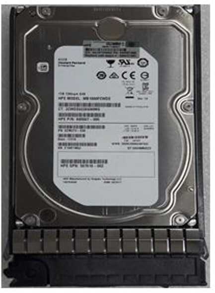 HPE MB1000FAMYU 1TB 7200RPM 3.5inch LFF Dual Port SAS-6Gbps Midline Hard Drive for ProLiant Gen4 to Gen7 Servers (Refurbished - Grade A with 30 Days Warranty)