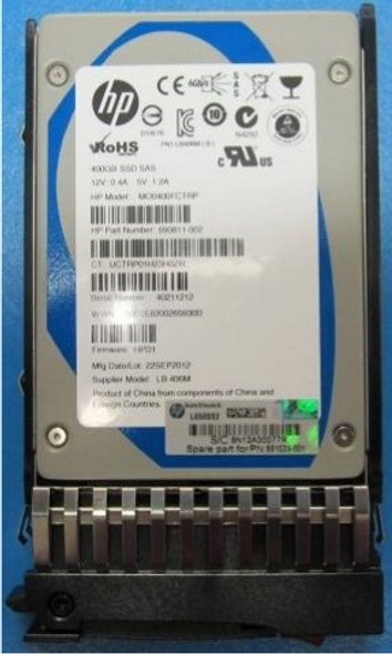 HPE MO0400FCTRP 400GB 2.5inch SFF Mainstream Endurance SAS-6Gbps Enterprise Mainstream Solid State Drive for ProLiant Gen4 to Gen7 Servers (Refurbished - Grade A with 30 Days Warranty)