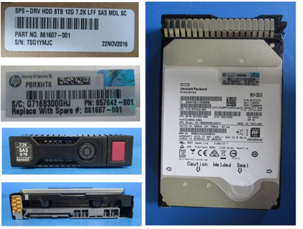 日本HP HP 819201-B21 HP 8TB 12G SAS 7.2K LFF 512E SC ML-www