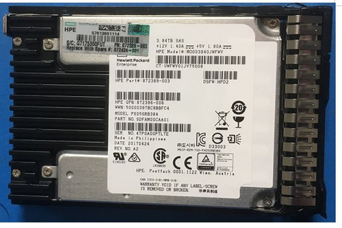 HPE 872389-003-SC 3.84TB 2.5in DS SAS-12G Read Intensive G9 G10