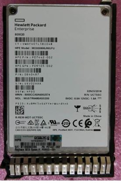 HPE P09090-X21 800GB 2.5inch SFF Digitally Signed Firmware SAS-12Gbps Smart Carrier Mixed Use Solid State Drive for ProLiant Gen9 Gen10 Servers (New Bulk Pack with 90 Days Warranty)