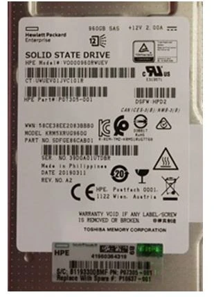HPE P10440-K21 960GB 2.5inch SFF Digitally Signed Firmware SAS-12Gbps Smart Carrier Read Intensive Value SAS Solid State Drive for ProLiant Gen9 Gen10 Servers (New Bulk Pack with 90 Days Warranty)