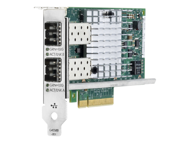 HPE 669279-001 Ethernet 10Gbps Dual Port PCIe 2.0 x8 560SFP+ Network Adapter for ProLiant Gen8 Gen9 Servers (New Bulk with 90 Days Warranty)
